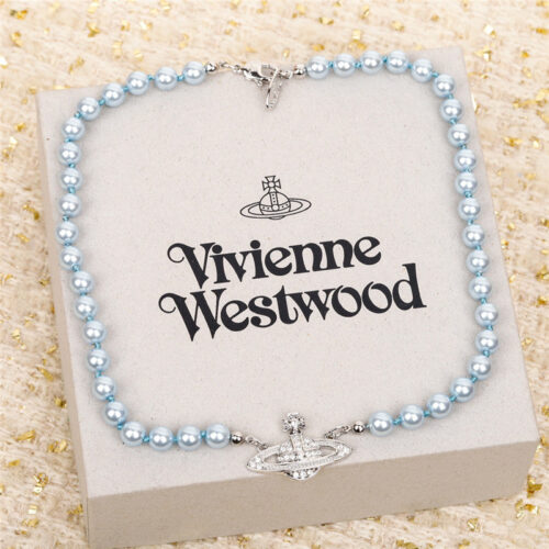 High Quality Luxury Vivienne Westwood Saturn Pearl Bracelet