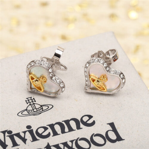 High Quality Luxury Vivienne Westwood Saturn Love Stud Earrings – Style 51660 product detail