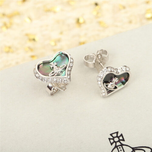 High Quality Luxury Vivienne Westwood Saturn Love Stud Earrings product detail