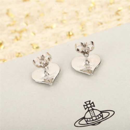 High Quality Luxury Vivienne Westwood Saturn Love Stud Earrings product detail
