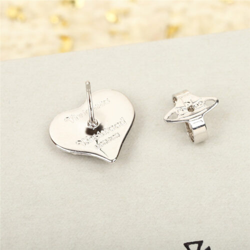 High Quality Luxury Vivienne Westwood Saturn Love Stud Earrings product detail