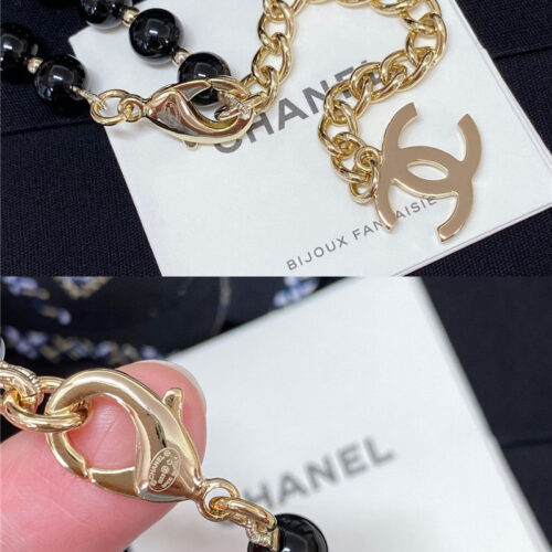 High Quality Luxury Chanel Black And White Sweater Chain product detail