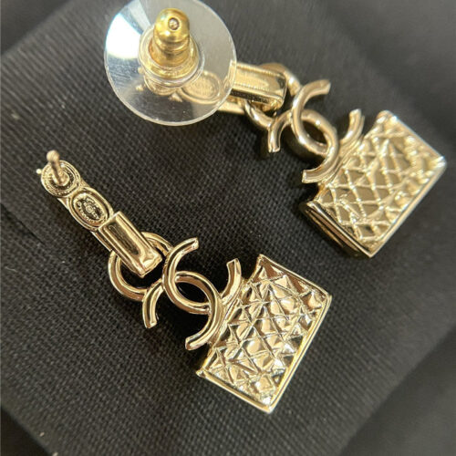 High Quality Luxury Chanel Diamond Bag Earrings product detail