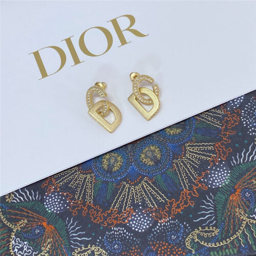 High Quality Luxury Dior Diamond Cd Earrings product detail