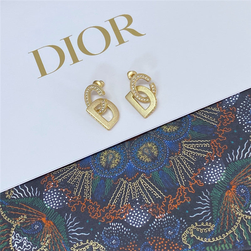 High Quality Luxury Dior Diamond Cd Earrings product detail