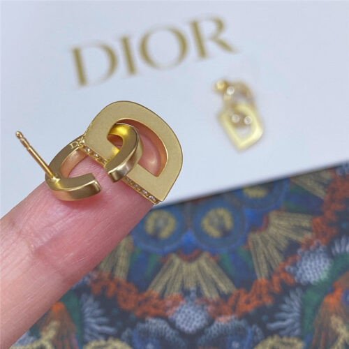 High Quality Luxury Dior Diamond Cd Earrings product detail