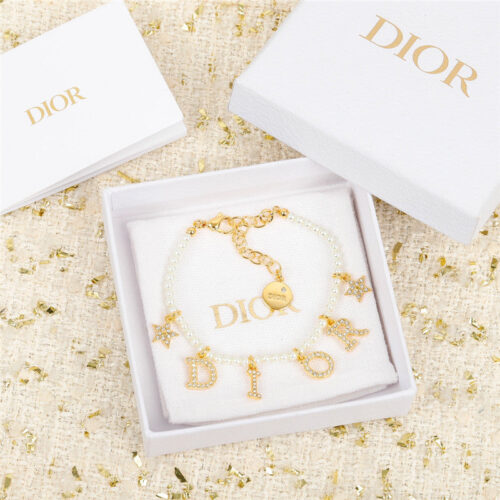 High Quality Luxury Dior Cd Pearl Bracelet