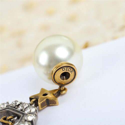 High Quality Luxury Dior Adior Vintage Gold Earrings product detail