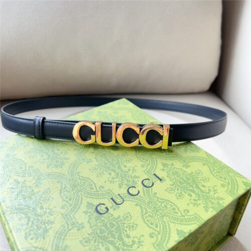 High Quality Luxury Gucci Double G Embellishment + Square Buckle Belt alternate view