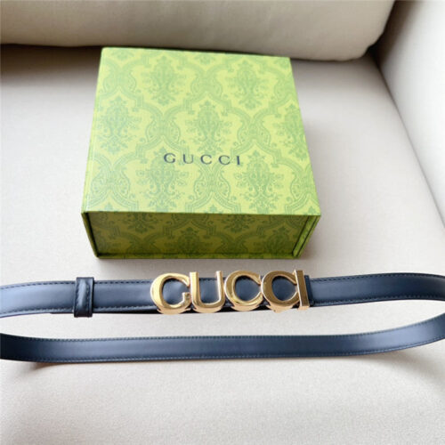 High Quality Luxury Gucci Double G Embellishment + Square Buckle Belt product detail