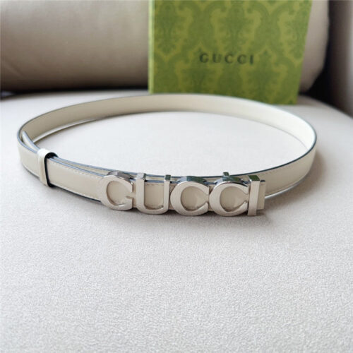 High Quality Luxury Gucci Double G Embellishment + Square Buckle Belt – Style 79942