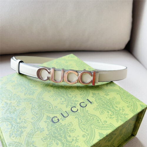 High Quality Luxury Gucci Double G Embellishment + Square Buckle Belt – Style 79942 alternate view