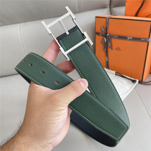 High Quality Luxury Hermes Classic Double-Sided Pebbled Belt product detail