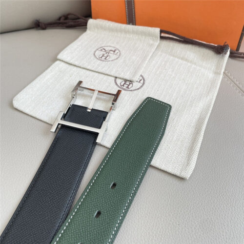 High Quality Luxury Hermes Classic Double-Sided Pebbled Belt product detail