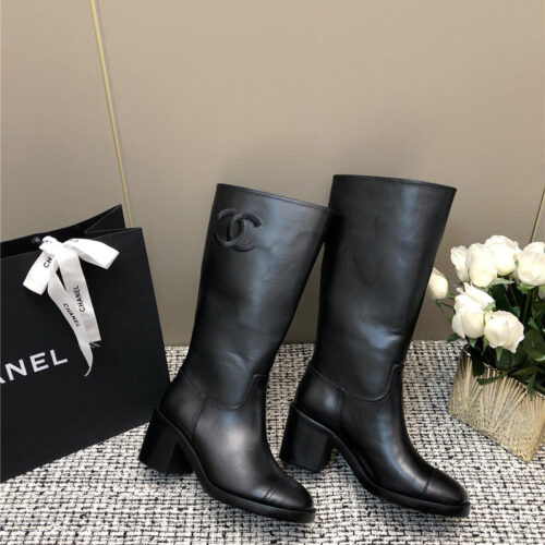 High Quality Luxury Chanel Autumn And Winter Series Electric Embroidery C Boots – Style 59142 alternate view