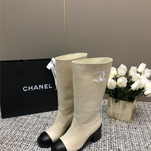 High Quality Luxury Chanel Autumn And Winter Series Electric Embroidery C Boots – Style 31462