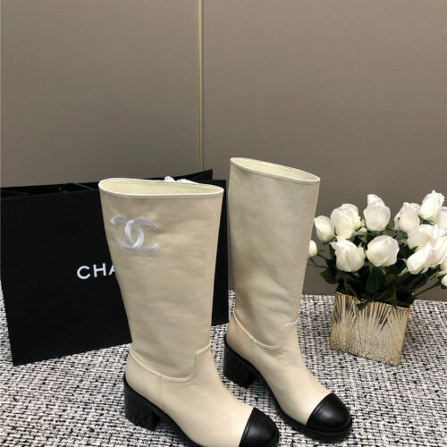 High Quality Luxury Chanel Autumn And Winter Series Electric Embroidery C Boots – Style 31462 product detail