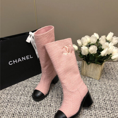 High Quality Luxury Chanel Autumn And Winter Series Electric Embroidery C Boots – Style 19590 product detail
