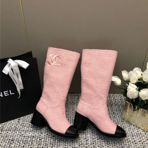 High Quality Luxury Chanel Autumn And Winter Series Electric Embroidery C Boots – Style 19590 alternate view