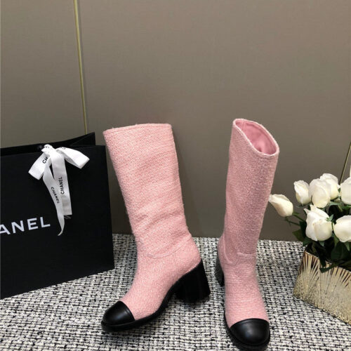 High Quality Luxury Chanel Autumn And Winter Series Electric Embroidery C Boots – Style 19590 product detail