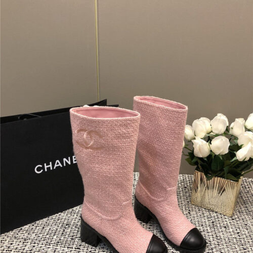 High Quality Luxury Chanel Autumn And Winter Series Electric Embroidery C Boots – Style 19590 product detail