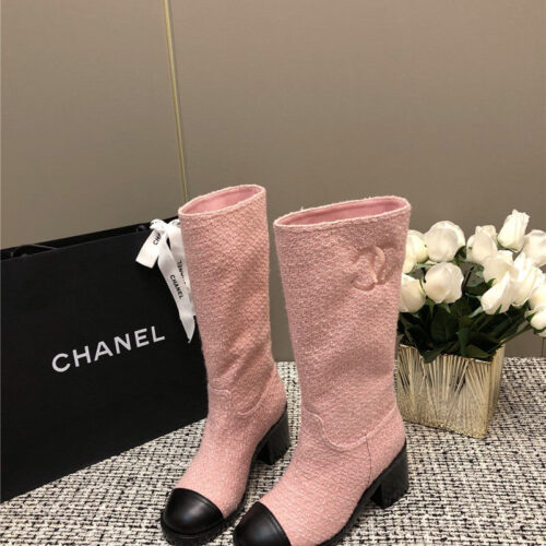 High Quality Luxury Chanel Autumn And Winter Series Electric Embroidery C Boots – Style 19590