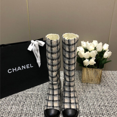 High Quality Luxury Chanel Autumn And Winter Series Electric Embroidery C Boots – Style 12806 product detail