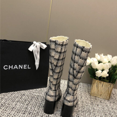 High Quality Luxury Chanel Autumn And Winter Series Electric Embroidery C Boots – Style 12806 product detail