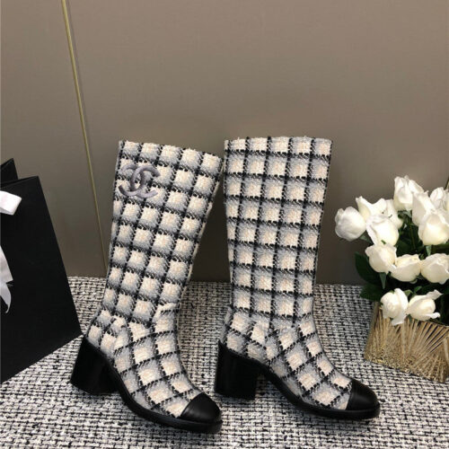High Quality Luxury Chanel Autumn And Winter Series Electric Embroidery C Boots – Style 12806 product detail