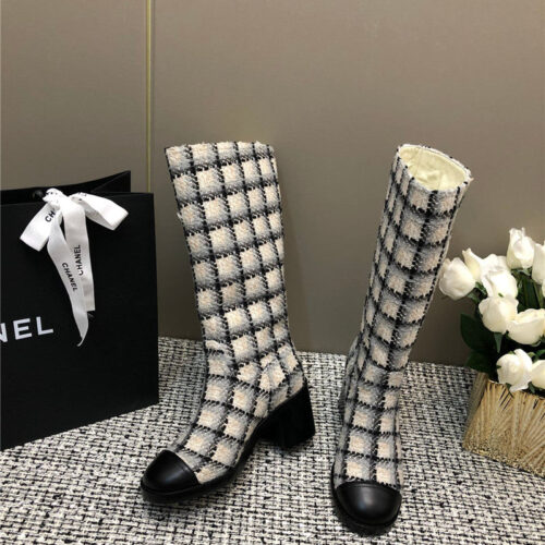 High Quality Luxury Chanel Autumn And Winter Series Electric Embroidery C Boots – Style 12806 alternate view