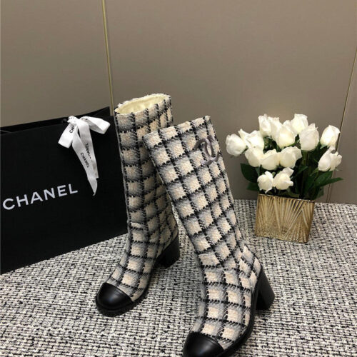 High Quality Luxury Chanel Autumn And Winter Series Electric Embroidery C Boots – Style 12806 product detail