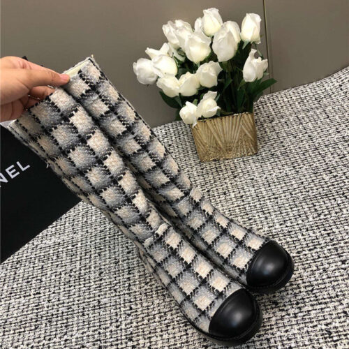 High Quality Luxury Chanel Autumn And Winter Series Electric Embroidery C Boots – Style 12806 product detail