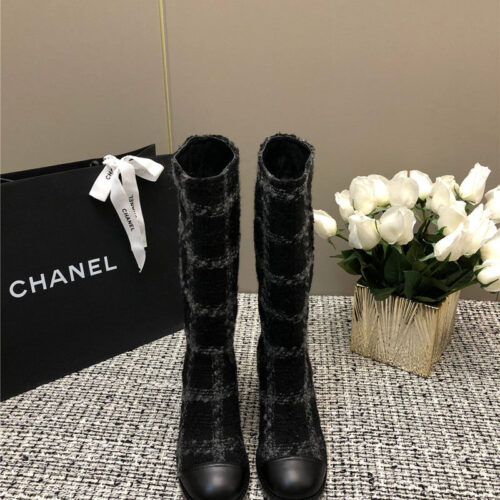 High Quality Luxury Chanel Autumn And Winter Series Electric Embroidery C Boots – Style 07718 product detail