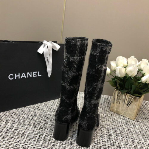 High Quality Luxury Chanel Autumn And Winter Series Electric Embroidery C Boots – Style 07718 product detail