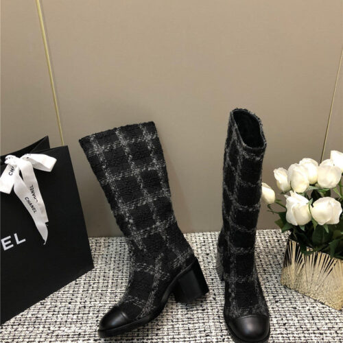 High Quality Luxury Chanel Autumn And Winter Series Electric Embroidery C Boots – Style 07718 product detail