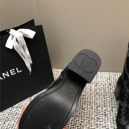 High Quality Luxury Chanel Autumn And Winter Series Electric Embroidery C Boots – Style 07718 product detail