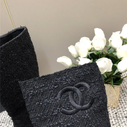 High Quality Luxury Chanel Autumn And Winter Series Electric Embroidery C Boots product detail