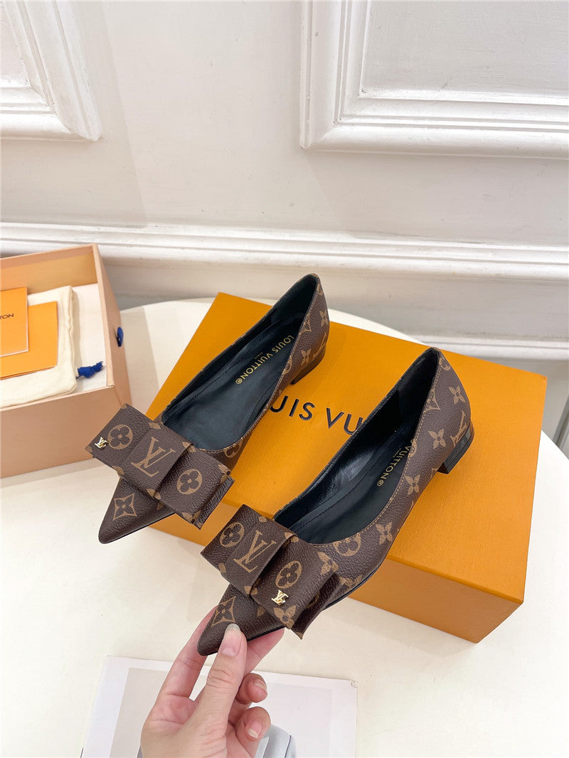 High Quality Luxury Louis Vuitton New Bow Pointed Toe Shoes – Style 85539 product detail