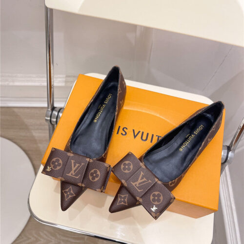 High Quality Luxury Louis Vuitton New Bow Pointed Toe Shoes – Style 85539 product detail
