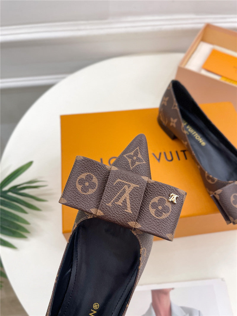 High Quality Luxury Louis Vuitton New Bow Pointed Toe Shoes – Style 85539 product detail