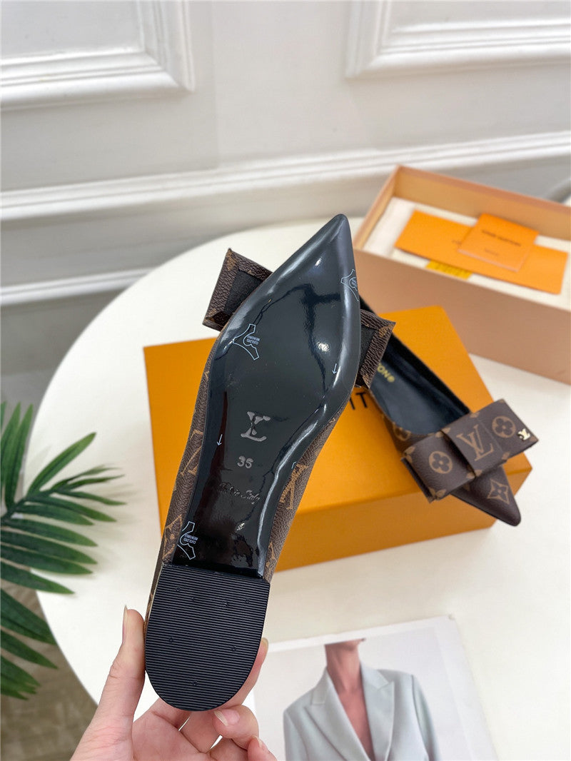 High Quality Luxury Louis Vuitton New Bow Pointed Toe Shoes – Style 85539 product detail