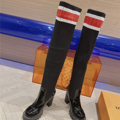High Quality Luxury Louis Vuitton New High Heel Sock Boots product detail