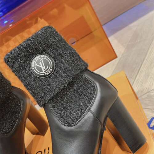 High Quality Luxury Louis Vuitton New Wool High Heel Boots product detail