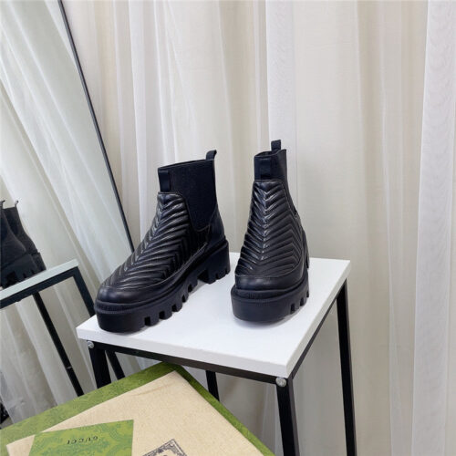 High Quality Luxury Gucci New Catwalk Short Boots product detail