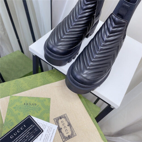 High Quality Luxury Gucci New Catwalk Short Boots product detail