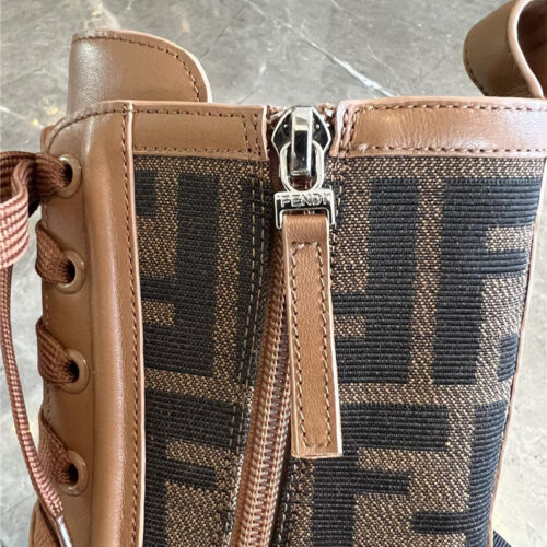 High Quality Luxury Fendi Domino Motorcycle Boots – Style 08275 product detail