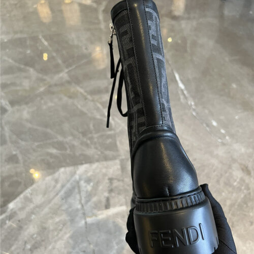 High Quality Luxury Fendi Domino Motorcycle Boots product detail