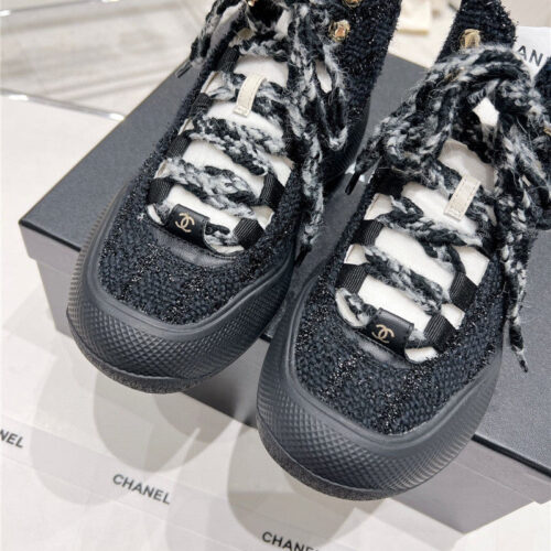 High Quality Luxury Chanel Sports Lace-Up Thick-Soled Womens Boots product detail
