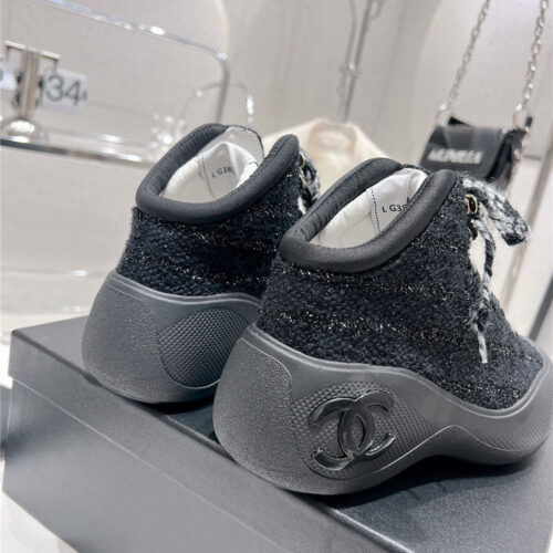 High Quality Luxury Chanel Sports Lace-Up Thick-Soled Womens Boots product detail