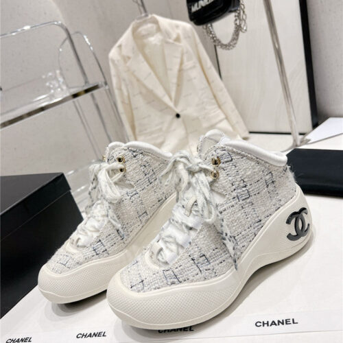 High Quality Luxury Chanel Sports Lace-Up Thick-Soled Womens Boots – Style 67110